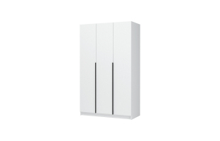 Шкаф 3-створчатый Лион 1200 Белый