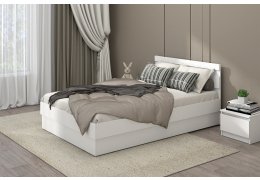 Кровать Хилтон 1,2м белый текстурный
